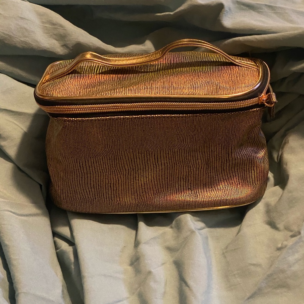 Gold Makeup Bag